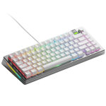 Glorious gaming gmmk 3 pro 75% prebuilt clavier usb qwerty anglais am�ricain argent
