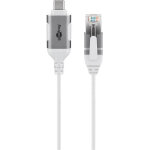 Goobay 74392 changeur de genre de c�ble usb 3. 1 type a rj45 blanc