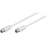 Goobay c�ble d'antenne coax m / f 75 ohm blanc 15 m