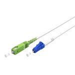 Goobay cble  fibre optique (ftth), singlemode (os2) white, blanc (simplex), 1 m fibre optique, connecteur ...