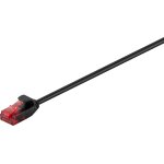 Goobay cat 6 slim patch cable u / utp, black c�ble de r�seau noir 2 m cat6 u / utp (utp)