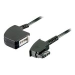 Goobay - rallonge de c�ble de t�l�phone - tae - f (f) pour tae - f (p) - 6 m - noir