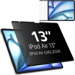 Goou - magntique protection ecran anti espion pour ipad air 13 pouces 2024 - 2025, amovible filtre de ...
