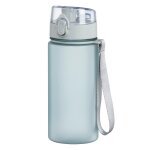 Gourde de sport avec dragonne, 500 ml, bleu transparent