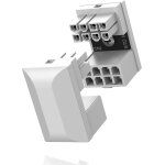 Gpu vga pcie 8 broches u turn 180 degrs connecteur d'angle carte adaptateur d'alimentation pour carte ...