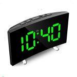 Grand cran led incurv cratif  intensit modulable, rveil numrique, fonction snooze, dcoration ...