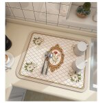 Grands polymres super absorbants pour la cuisine, napperon de proximit pour vaisselle  caf, schage ...
