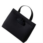 Grand sac � main avec serrure � mot de passe - organisateur de documents s�curis� en polyester le noir ...