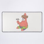 Grand tapis de souris gaming pour bureau bois de marteau patrick 75x40cm antidrapante clavie