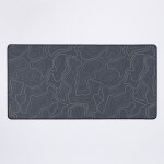 Grand tapis de souris gaming pour bureau modles de cartes topographiques 75x40cm antidrapante clavi ...