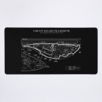 Grand tapis de souris gaming pour bureau circuit gilles villeneuve (pochoir blanc - sans fond) 75x40cm ... Grand tapis de souris gaming pour bureau circuit gilles villeneuve (pochoir blanc - sans fond) 75x40cm ...