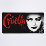 Grand tapis de souris gaming pour bureau cruella pour dessous de verre personnalis, tasse de voyage, ...