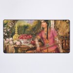 Grand tapis de souris gaming pour bureau fille iranienne de l'époque qajar, art persan, peinture iranienne, ... Grand tapis de souris gaming pour bureau fille iranienne de l'époque qajar, art persan, peinture iranienne, ...