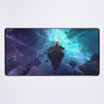 Grand tapis de souris gaming pour bureau half - life black mesa xen 75x40cm antidrapante clavie