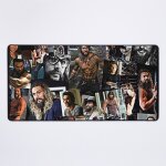 Grand tapis de souris gaming pour bureau jason momoa 75x40cm antidrapante clavie