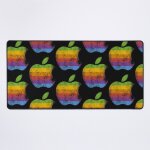 Grand tapis de souris gaming pour bureau logo rtro apple 75x40cm antidrapante clavi