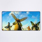 Grand tapis de souris gaming pour bureau moulins a vent papillon : impression abstraite vintage 75x40cm ... Grand tapis de souris gaming pour bureau moulins a vent papillon : impression abstraite vintage 75x40cm ...