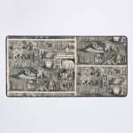 Grand tapis de souris gaming pour bureau rbus du magazine spirituel russe rebus 75x40cm antidrapante ...