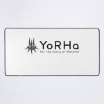 Grand tapis de souris gaming pour bureau sweat - shirt  capuche personnalis yorha white 1, tendance, ...