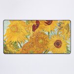 Grand tapis de souris gaming pour bureau vase aux douze tournesols (1888) - vincent van gogh 75x40cm ...