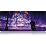 Grand tapis de souris de jeu (900 x 400 mm), xxl, grand tapis de souris anime, bords cousus sensibles, ...