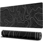 Grand tapis de souris de jeu, sous - main minimaliste et cool pour clavier et souris, 80 x 30 x 0, 3 ...