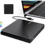 Graveur dvd externe usb 3. 0 type - c, plug and play cd / dvd + / - rw drive, mince lecteur cd dvd externe ...