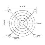 Grille de protection en maille métallique pour ventilateur de refroidissement, couvercle d'ordinateur, ... Grille de protection en maille métallique pour ventilateur de refroidissement, couvercle d'ordinateur, ...