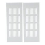Grille de ventilation rectangulaire argentée en alliage d'aluminium pour dissipation thermique qp25728 ... Grille de ventilation rectangulaire argentée en alliage d'aluminium pour dissipation thermique qp25728 ...