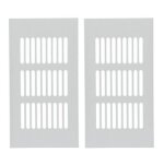 Grille de ventilation rectangulaire argentée en alliage d'aluminium pour dissipation thermique qp26661 ... Grille de ventilation rectangulaire argentée en alliage d'aluminium pour dissipation thermique qp26661 ...