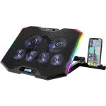 Guardian s - c100 refroidisseur pc ordinateur portable rgb gamer - 6 ventilateurs - contrôleur lcd - ... Guardian s - c100 refroidisseur pc ordinateur portable rgb gamer - 6 ventilateurs - contrôleur lcd - ...