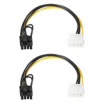 Gueb - 4 epingle a 8 epingle mâle pci express câble pcie graphiques carte alimentation convertisseur ... Gueb - 4 epingle a 8 epingle mâle pci express câble pcie graphiques carte alimentation convertisseur ...