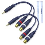 Gueb - câble répartiteur rca jack audio stéréo 3, 5mm a rca câble av r - c - a 1 mâle a 2 femelles cinch ... Gueb - câble répartiteur rca jack audio stéréo 3, 5mm a rca câble av r - c - a 1 mâle a 2 femelles cinch ...
