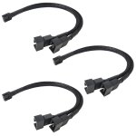 Gueb - cble sparateur de ventilateur, hub ventilateur pc 4 pin, cable ventilateur, 27cm cble sparateur ...