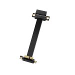 Gujl - adaptateur d'extension pci - e 1x - cble d'extension pcie 90 - 1 x mle vers horizontal femelle ...