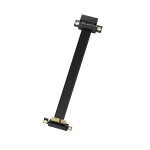 Gujl - adaptateur d'extension pci - e 1x - cble d'extension pcie 90 - 1 x mle vers horizontal femelle ...