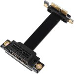 Gujl - cble d'extension pcie 90 pci express 3. 0, 1 x mle vers femelle, cble de connexion sans fil ...