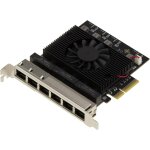 Gujl - carte contrleur rseau pcie 6 ports 2. 5 lan gigabit ethernet 10 100 1000 2500 1g 2. 5g rj45 ...