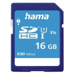 Hama 00124134 m�moire flash 16 go sdhc uhs - i classe 10