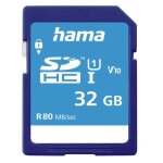 Hama 00124135 m�moire flash 32 go sdhc uhs - i classe 10