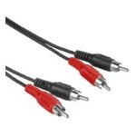 Hama 30457 c�ble audio 2, 5 m rca noir