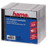 Hama 44747 - botier vide double pour cd x10 pices