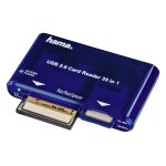 Hama - 55348 - lecteur usb 2. 0  35en1  de cartes multiples, bleu