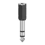 Hama adaptateur audio, jack femelle 3, 5 mm - jack mle 6, 3 m, stro