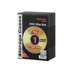 Hama - bo�tier de rangement extra - plat pour dvd - noir (pack de 10)