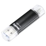 Hama laeta twin lecteur usb flash 128 go usb type - a / micro - usb 3. 2 gen 1 (3. 1 gen 1) noir