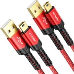 Hamiltion - lot de 2 câbles mini usb a vers usb 2. 0 mini b - 1 m + 1 m - câble de charge compatible ... Hamiltion - lot de 2 câbles mini usb a vers usb 2. 0 mini b - 1 m + 1 m - câble de charge compatible ...