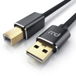 Hamiltion - 3m cble imprimante et scanner usb, connexion usb 2. 0 type a mle vers type b mle, compatible ...