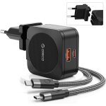 Hamiltion - 65 w usb c charger, pliable gan, charge rapide, dual port pd3. 0, compatible avec macbook ...