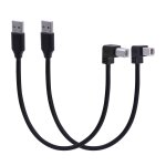 Hamiltion - 90 degrs court usb imprimante cble usb 2, 0 type a mle angle b mle scanner cble pour ...